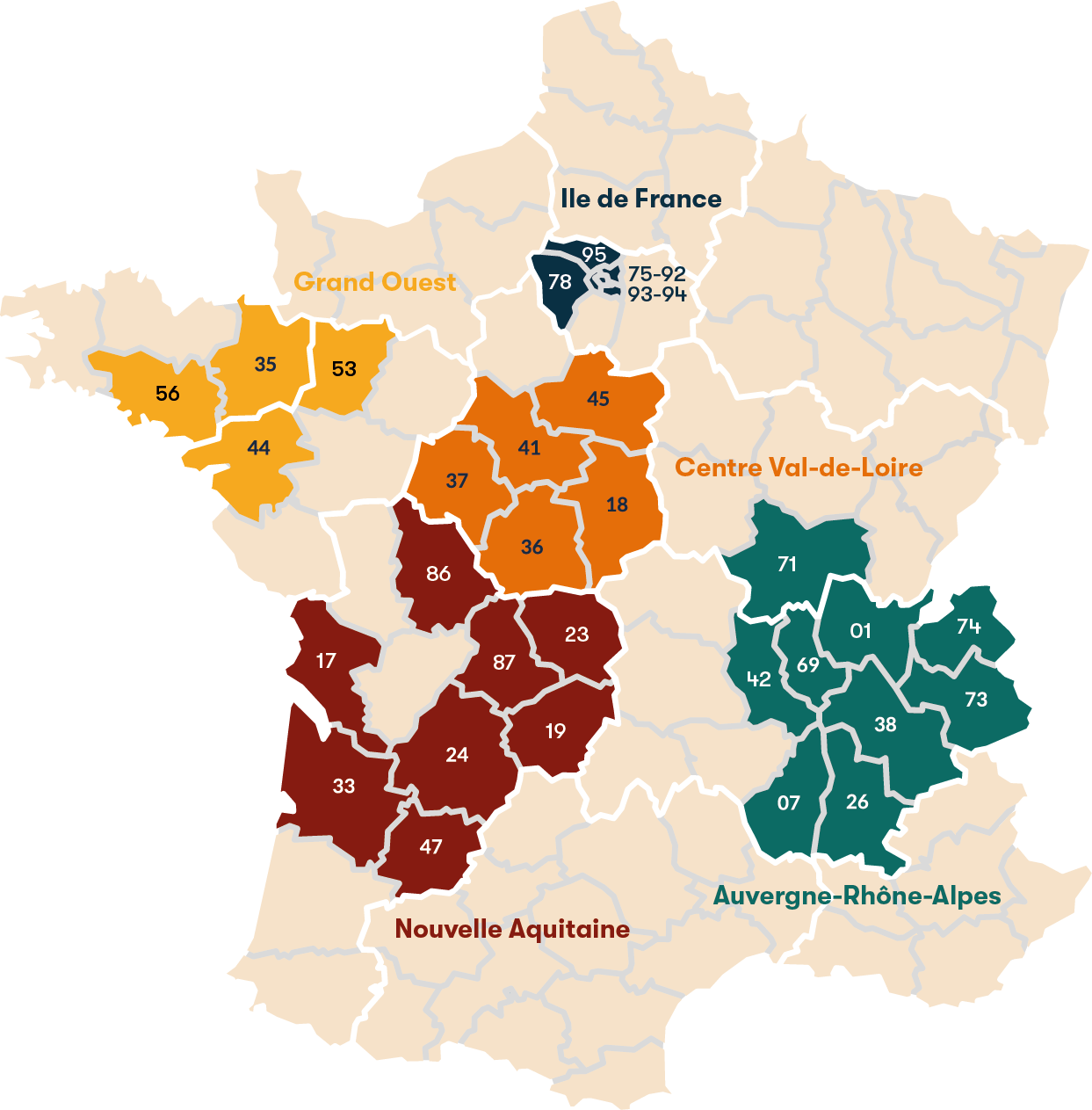Implantation en France de Cléo Rénov (Mon Accompagnateur Rénov)